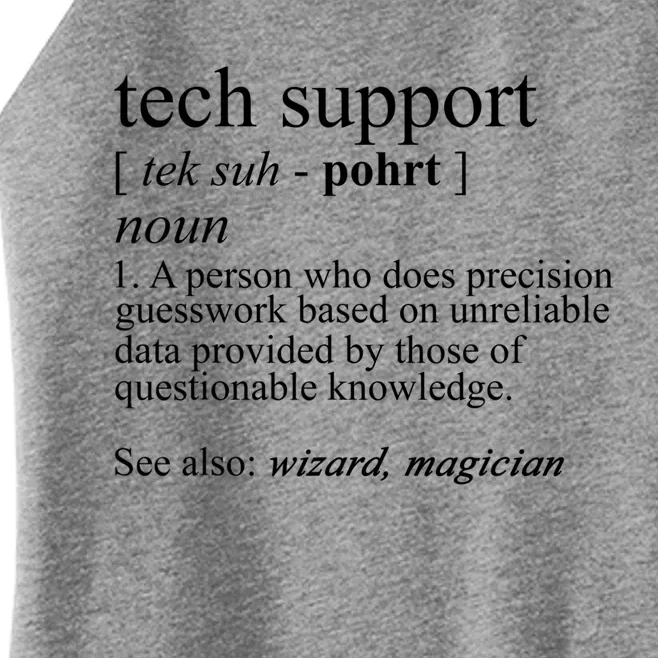 Tech Support Definition Funny Cute Computer Nerd Gift Great Gift Women’s Perfect Tri Rocker Tank