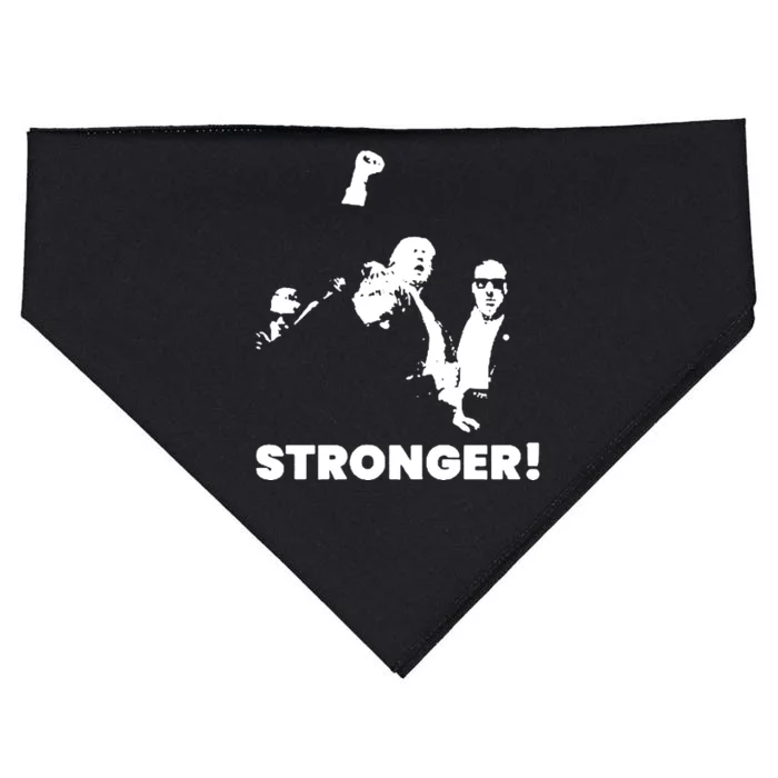 Trump Shot Donald Trump Stronger USA-Made Doggie Bandana