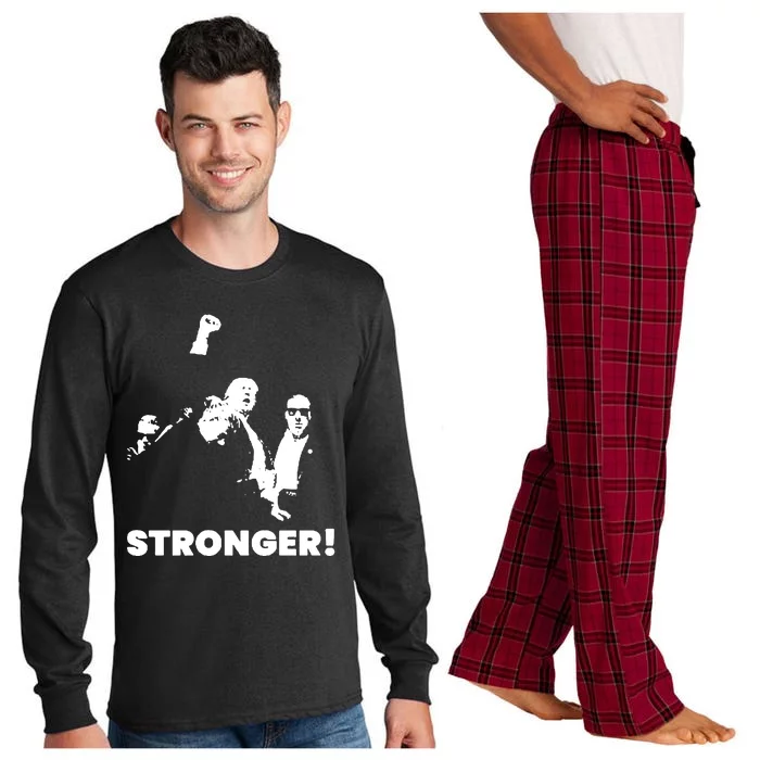 Trump Shot Donald Trump Stronger Long Sleeve Pajama Set