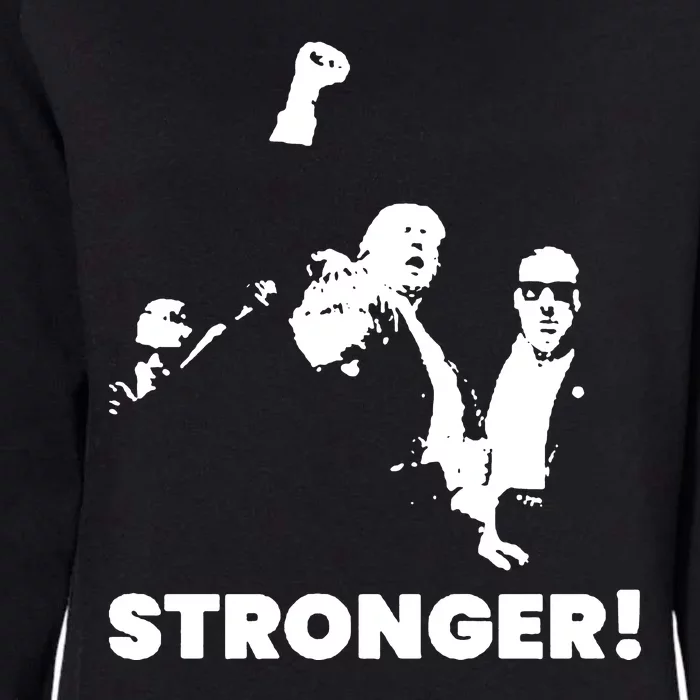 Trump Shot Donald Trump Stronger Womens California Wash Sweatshirt