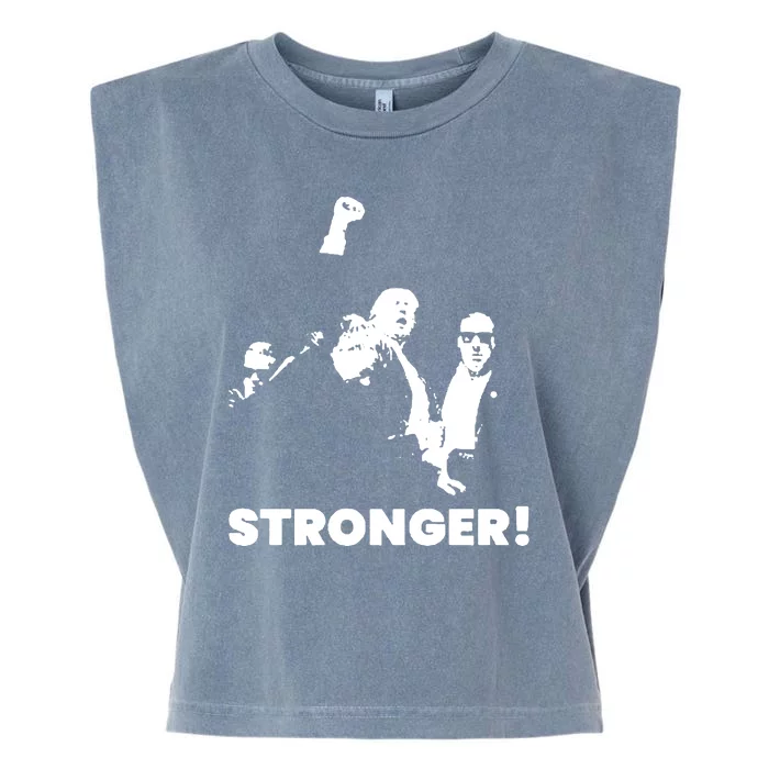 Trump Shot Donald Trump Stronger Garment-Dyed Women's Muscle Tee