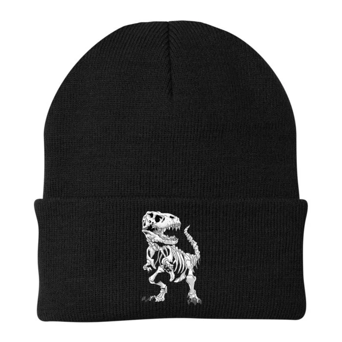 TRex Skeleton Dino Bones Paleontologist Fossil Dinosaur Knit Cap Winter Beanie