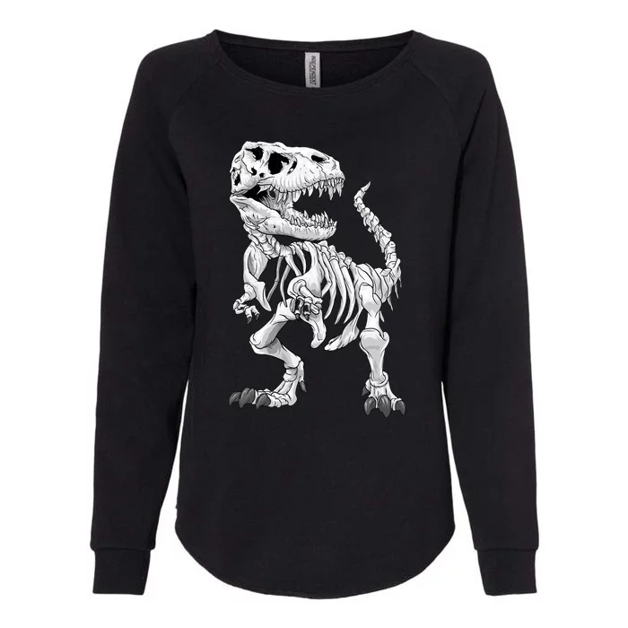 TRex Skeleton Dino Bones Paleontologist Fossil Dinosaur Funny Gift Womens California Wash Sweatshirt