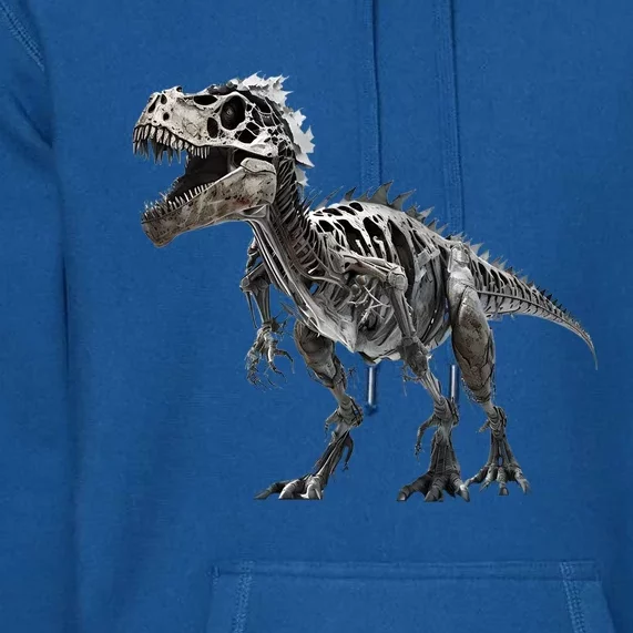 TRex Skeleton Dino Bones Paleontologist Fossil Dinosaur Great Gift Premium Hoodie