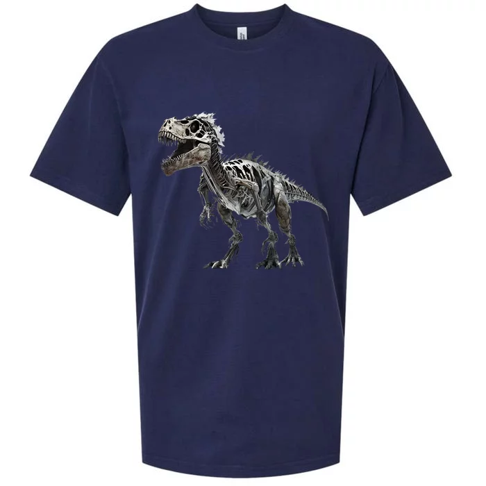 TRex Skeleton Dino Bones Paleontologist Fossil Dinosaur Great Gift Sueded Cloud Jersey T-Shirt