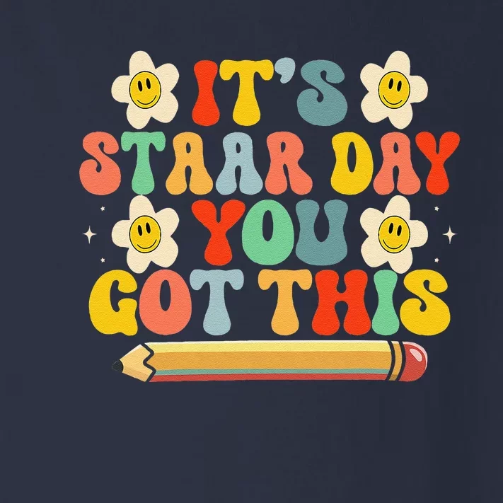 Test Staar Day You Got This Teacher Retro Groovy Testing Day Toddler Long Sleeve Shirt