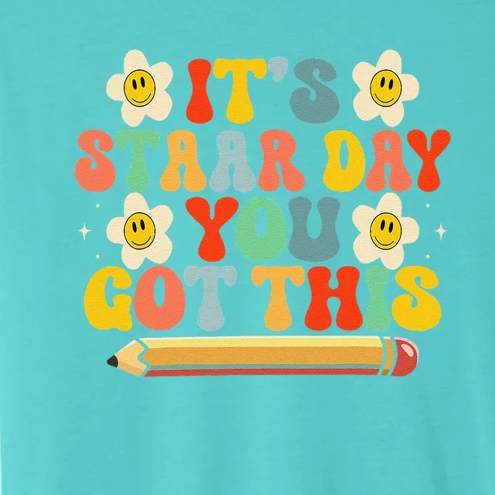 Test Staar Day You Got This Teacher Retro Groovy Testing Day ChromaSoft Performance T-Shirt