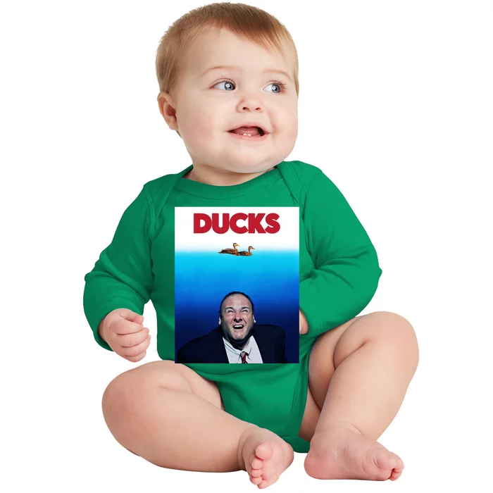 Tony Soprano Ducks Cinesthetic Baby Long Sleeve Bodysuit