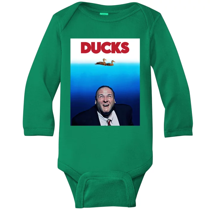 Tony Soprano Ducks Cinesthetic Baby Long Sleeve Bodysuit