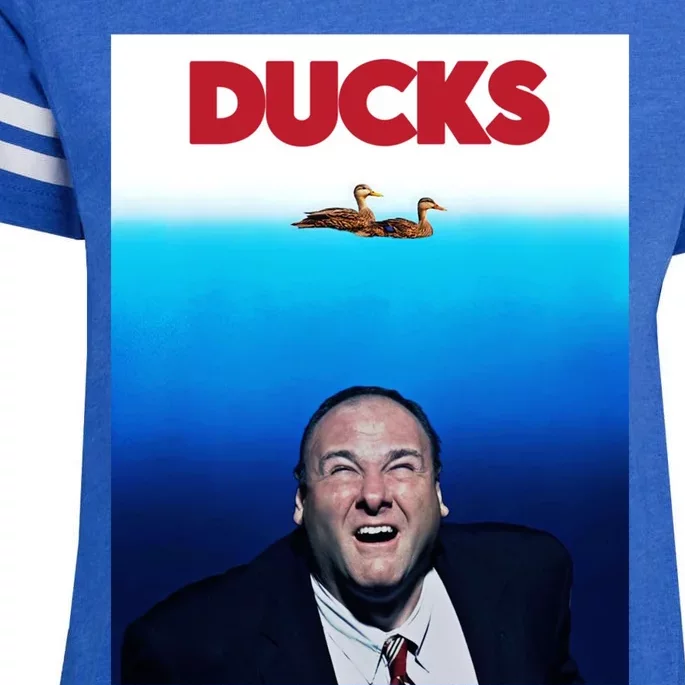 Tony Soprano Ducks Cinesthetic Enza Ladies Jersey Football T-Shirt