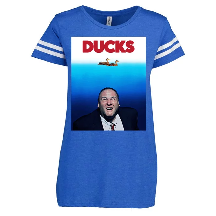 Tony Soprano Ducks Cinesthetic Enza Ladies Jersey Football T-Shirt