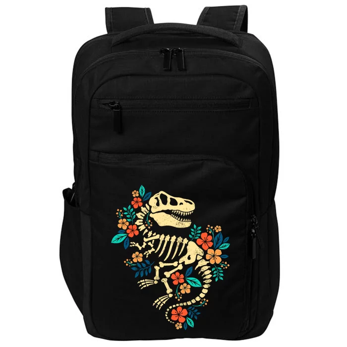 Trex Skeleton Dino Bones Paleontologist Fossil Dinosaur Impact Tech Backpack