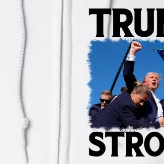 Trump Strong Donald Trump 2024 Usa Election Voting Full Zip Hoodie