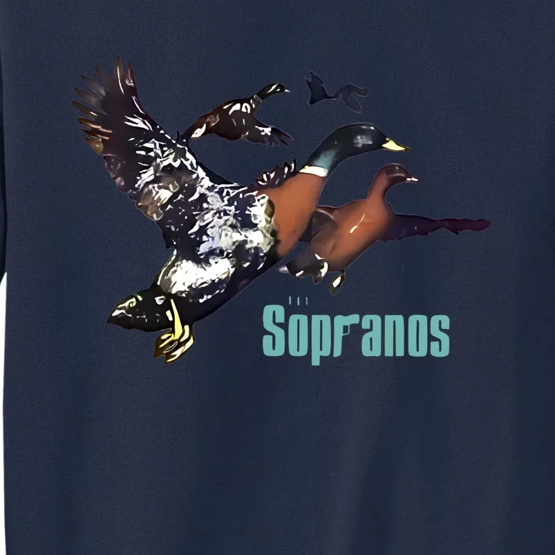 The Sopranos Ducks Dr Melfi Do You Feel Depressed Tall Sweatshirt