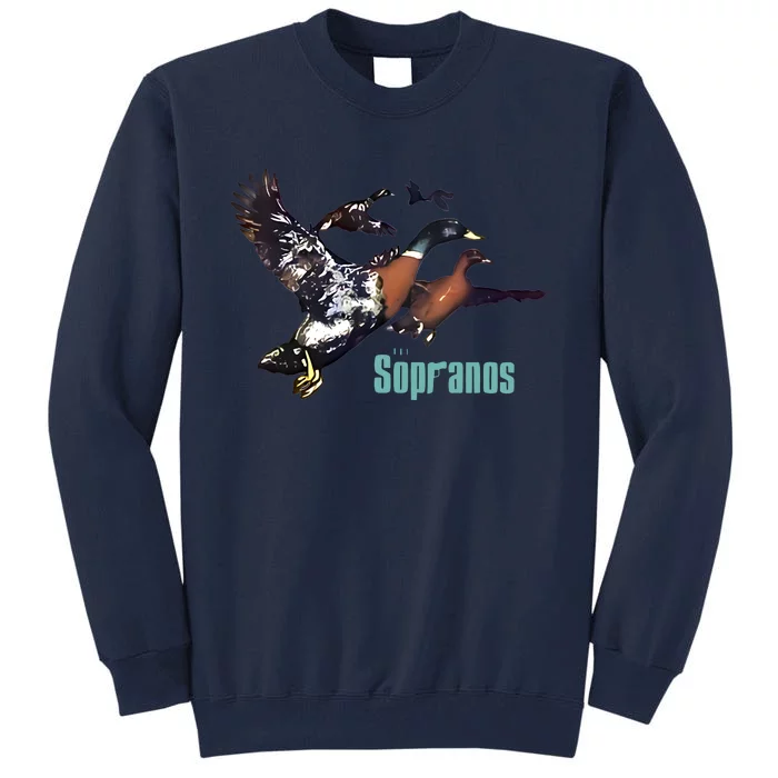 The Sopranos Ducks Dr Melfi Do You Feel Depressed Tall Sweatshirt