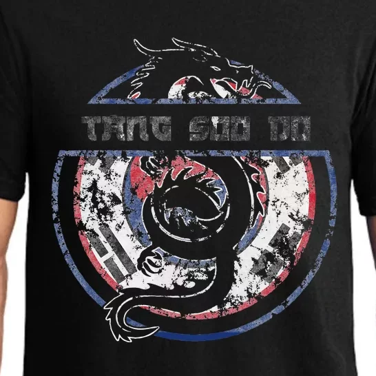 Tang Soo Do Student Martial Arts Dragon Korean Flag Pajama Set