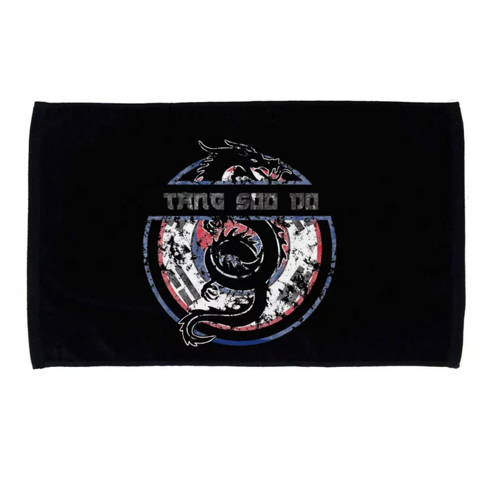 Tang Soo Do Student Martial Arts Dragon Korean Flag Microfiber Hand Towel