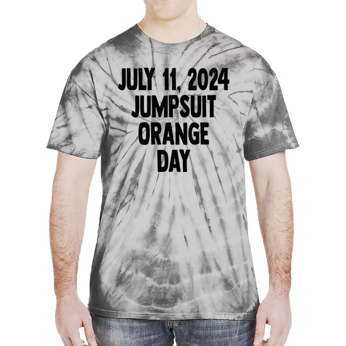 Trump Sentencing Day July 11 2024 Orange Jumpsuit Day Court Tie-Dye T-Shirt