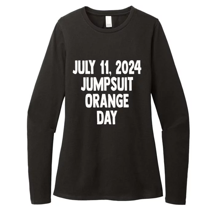 Trump Sentencing Day July 11 2024 Orange Jumpsuit Day Womens CVC Long Sleeve Shirt