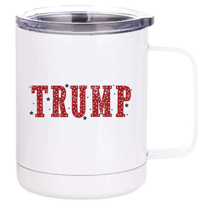 Trump Shirts Donald Trump Trump 2024 Front & Back 12oz Stainless Steel Tumbler Cup