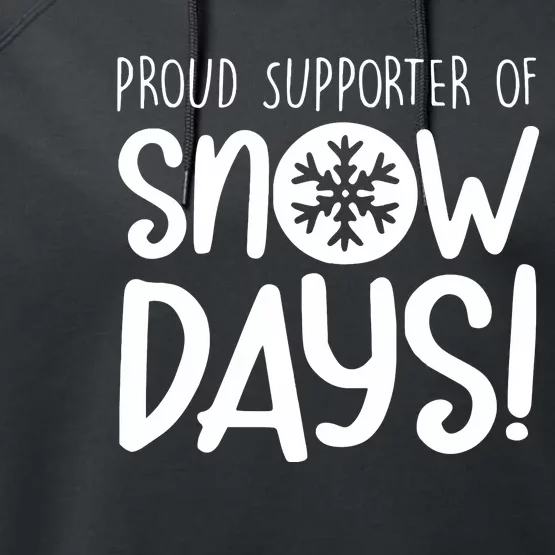 Teacher Snow Days Performance Fleece Hoodie