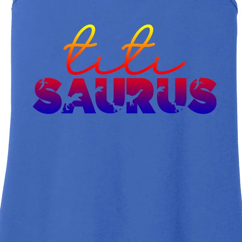 Titi Saurus Dinosaur Aunt Titi Gift Ladies Essential Tank