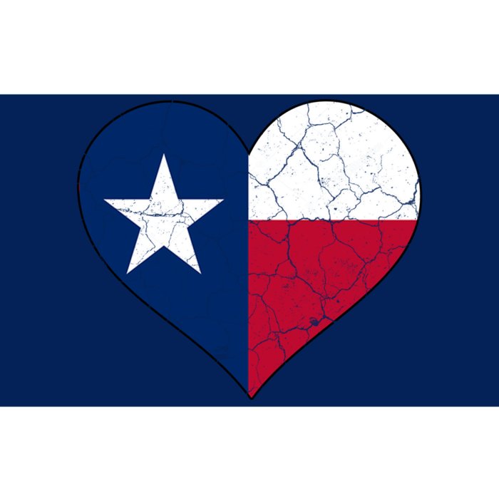 Texas Strong Distressed Heart Bumper Sticker