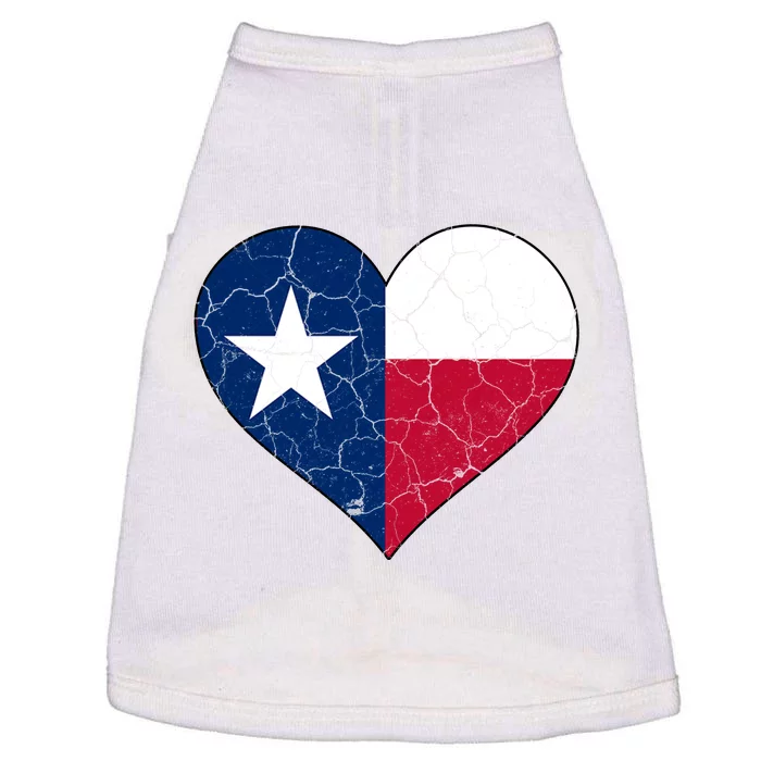 Texas Strong Distressed Heart Doggie Tank