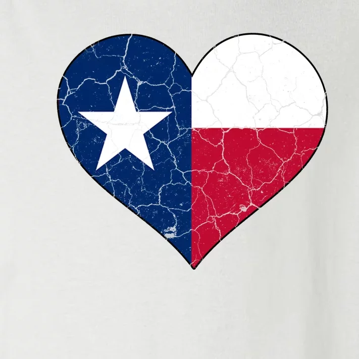 Texas Strong Distressed Heart Toddler Long Sleeve Shirt