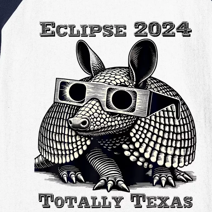 Total Solar Eclipse 2024 Totally Texas Baseball Sleeve Shirt