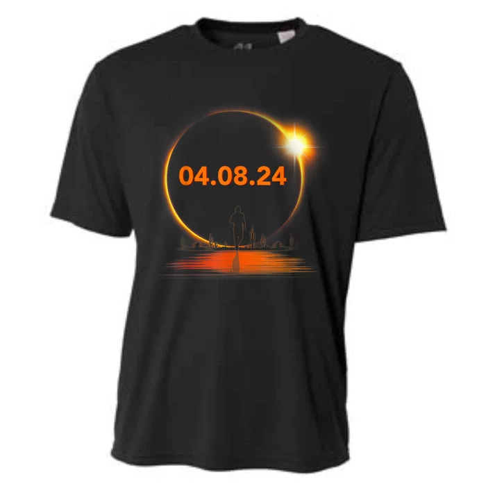 Total Solar Eclipse 2024 USA April 8 2024 Cooling Performance Crew T-Shirt