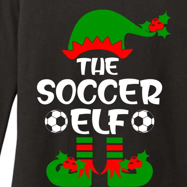 The Soccer Elf Christmas Squad Xmas Soccer Team Player Great Gift Womens CVC Long Sleeve Shirt