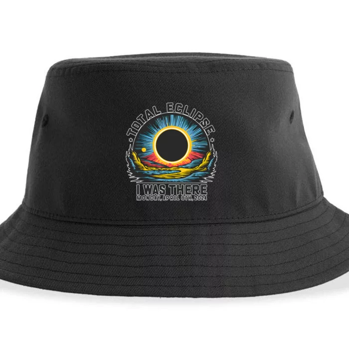 Total Solar Eclipse I Was There Monday April 8th 2024 Sustainable Bucket Hat