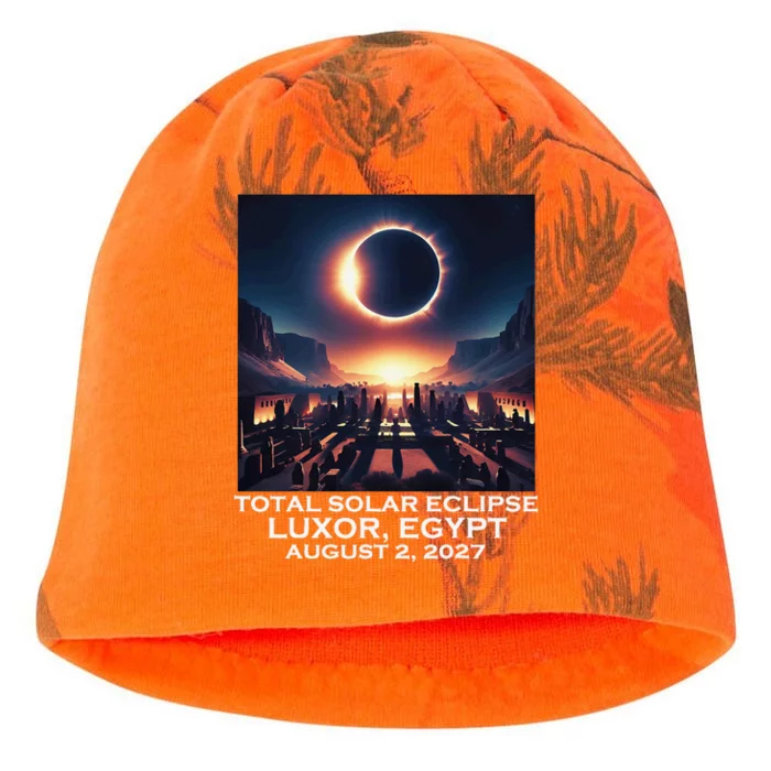 Total Solar Eclipse Luxor Egypt 2027 Ancient Pharaohs Kati - Camo Knit Beanie