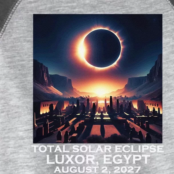 Total Solar Eclipse Luxor Egypt 2027 Ancient Pharaohs Toddler Fine Jersey T-Shirt