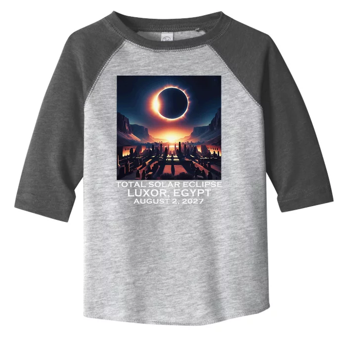 Total Solar Eclipse Luxor Egypt 2027 Ancient Pharaohs Toddler Fine Jersey T-Shirt