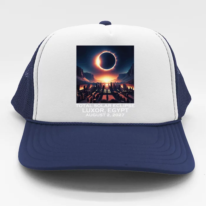 Total Solar Eclipse Luxor Egypt 2027 Ancient Pharaohs Trucker Hat