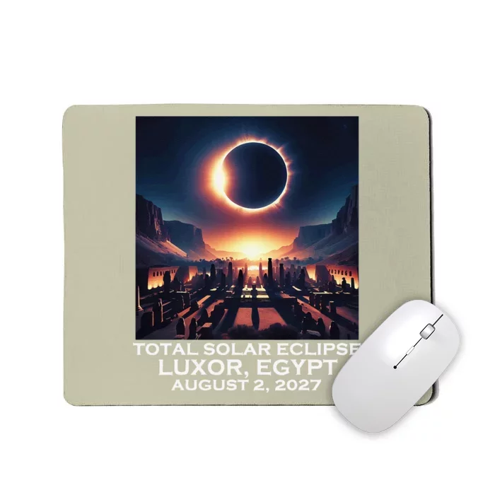 Total Solar Eclipse Luxor Egypt 2027 Ancient Pharaohs Mousepad