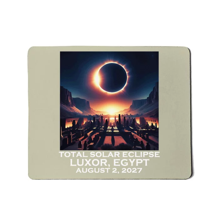 Total Solar Eclipse Luxor Egypt 2027 Ancient Pharaohs Mousepad