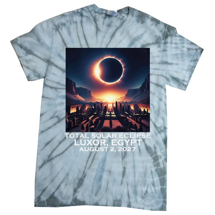 Total Solar Eclipse Luxor Egypt 2027 Ancient Pharaohs Tie-Dye T-Shirt