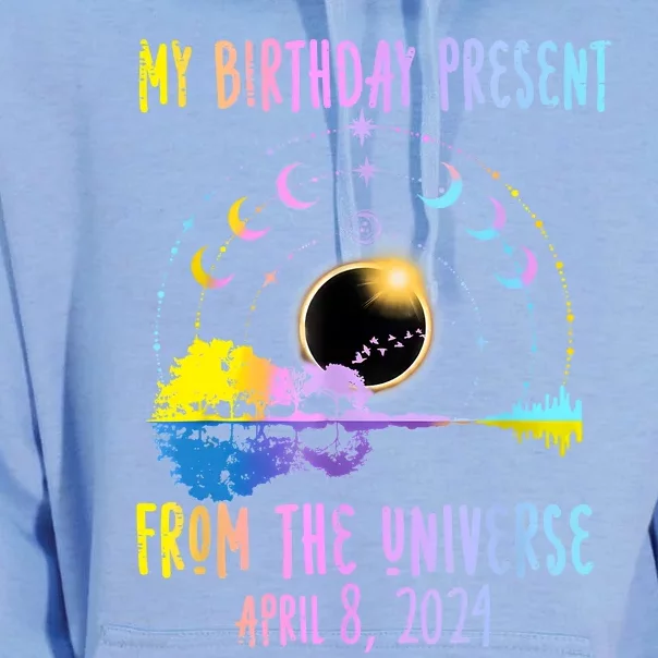 Total Solar Eclipse And Yes ItS My Birthday April 8 2024 Unisex Surf Hoodie