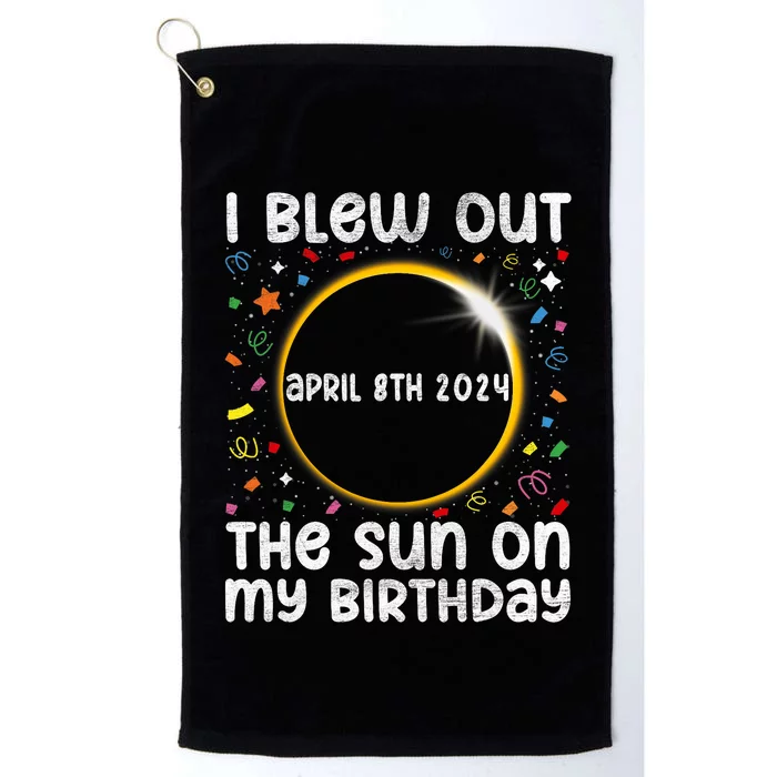 Total Solar Eclipse Birthday April 2024 Funny Quote Totality Platinum Collection Golf Towel