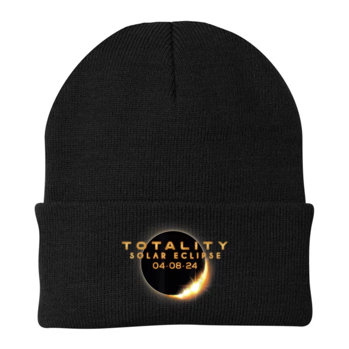 Total Solar Eclipse 04.08.2024 Totality Knit Cap Winter Beanie