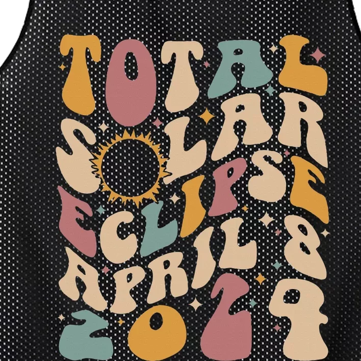 Total Solar Eclipse April 08 2024 Mesh Reversible Basketball Jersey Tank