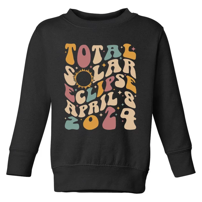 Total Solar Eclipse April 08 2024 Toddler Sweatshirt