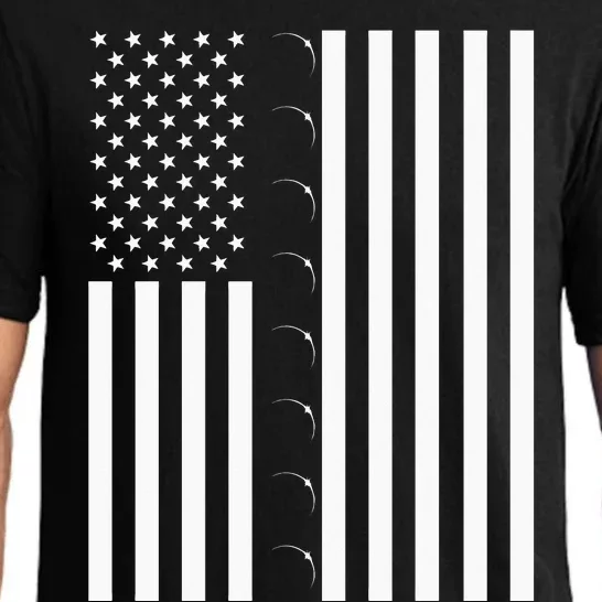 Total Solar Eclipse US American Flag 04.08.2024 Totality Pajama Set