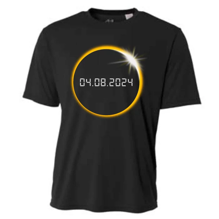 Total Solar Eclipse 2024 Cooling Performance Crew T-Shirt