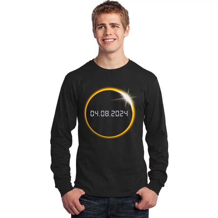 Total Solar Eclipse 2024 Tall Long Sleeve T-Shirt