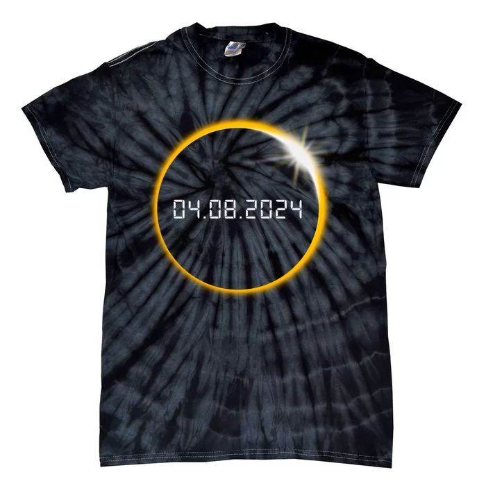 Total Solar Eclipse 2024 Tie-Dye T-Shirt