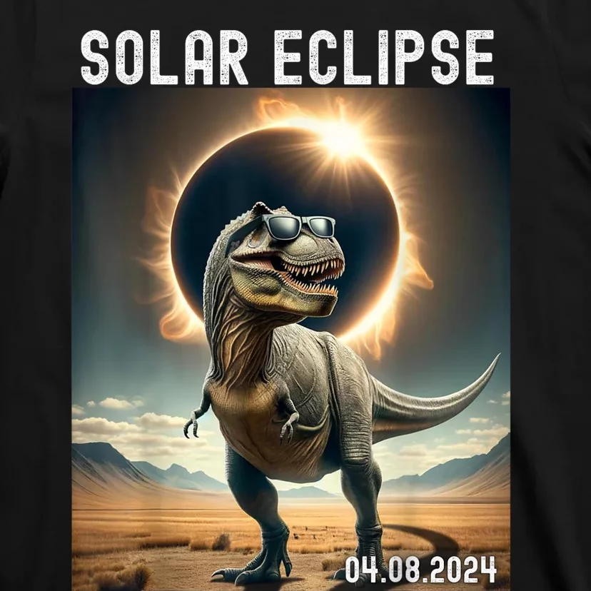 Total Solar Eclipse Trex Dinosaur April 8 2024 T-Shirt